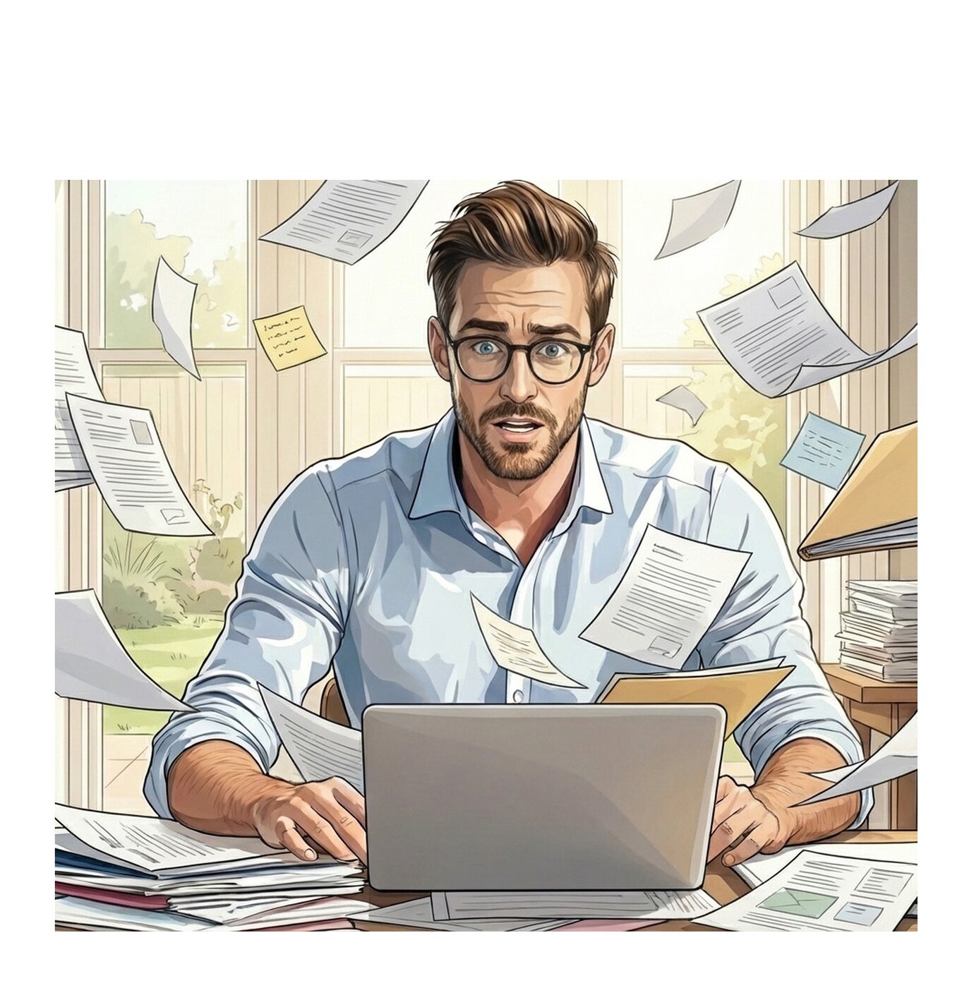 Illustration from Daddy is an Entrepreneur